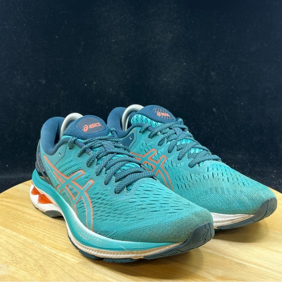 Asics Womens Gel Kayano 27 1012A649 Blue Running Shoes Sneakers Size 9 - Picture 4 of 10